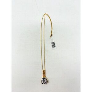 Shop LC Karis Collection Mexican Porcelain Jasper Brass Pendant & Chain 5578